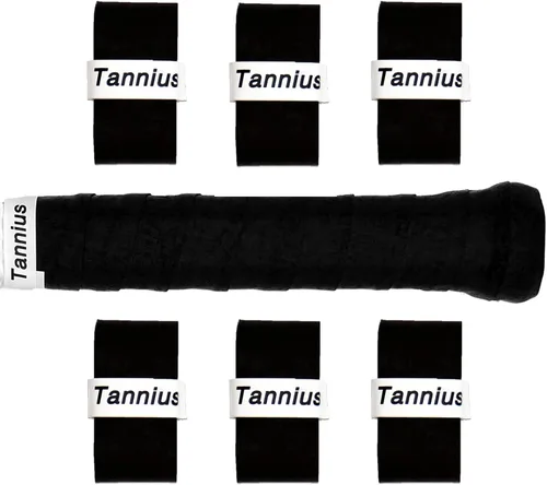 Miniatura 13 de Cinta de agarre para raqueta de tenis, paquete de 6 empuñaduras de tenis, absorbente y mejorada para raqueta de tenis Verde