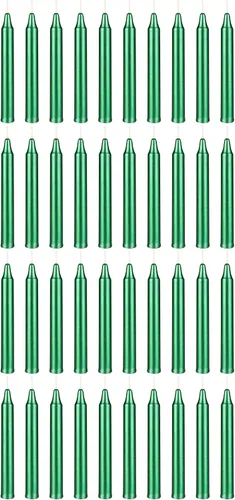 Miniatura 57 de MEGA CANDLES 20 piezas de velas cónicas mini sin perfume amarillas exquisitas, 10 cm de alto x 1 cm de diámetro, Campanas Mágicas, Encantamiento