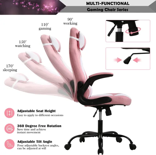 Miniatura 4 de Silla de juegos de masaje para adultos, silla de PC, silla de videojuegos, silla de juegos barata, silla de escritorio ergonómica con reposacabezas