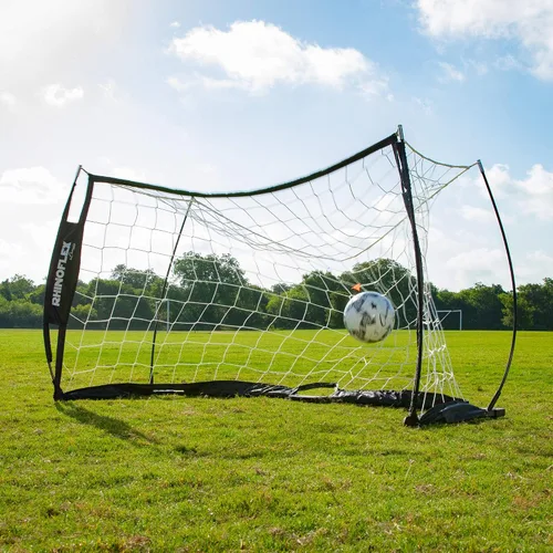 Miniatura 8 de Champion Sports Rhino Flex Portable Soccer Goal – Durable Pop-Up Soccer Net with Carry Bag, Ground Stakes, and Sturdy Frame, Easy Setup for Backyard