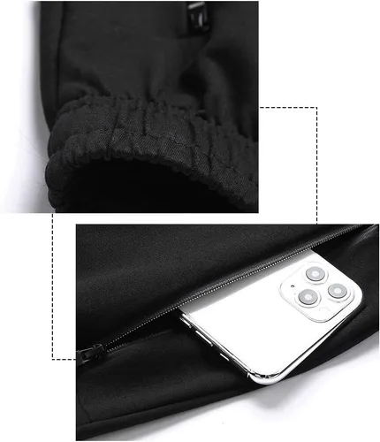 Miniatura 6 de DOSLAVIDA Conjunto de 2 piezas de chándal deportivo para hombre, de manga larga, con cremallera completa, con capucha