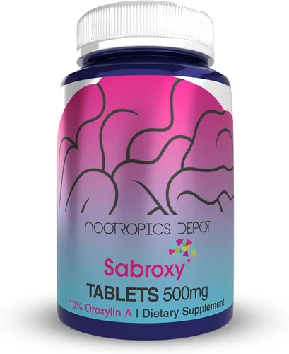 Miniatura 8 de Nootropics Depot Sabroxy® Tabletas 100 mg 180 unidades Mínimo 10% Oroxilina-A Oroxylum indicum Puede ayudar a promover el enfoque