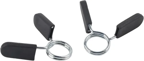 Miniatura 6 de Dioche Collares de clip de resorte de 1 pulgada, 2 abrazaderas de barra estándar para mango de mancuernas suave o barra de levantamiento de pesas