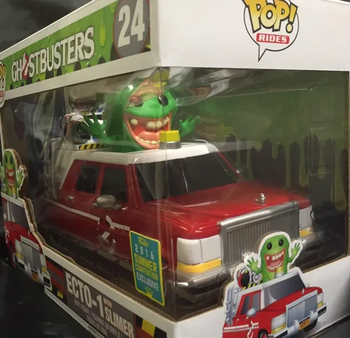 Miniatura 2 de Funko Ghostbusters Funko POP! Movies ECTO-1 con juego exclusivo de figuras de vinilo Slimer
