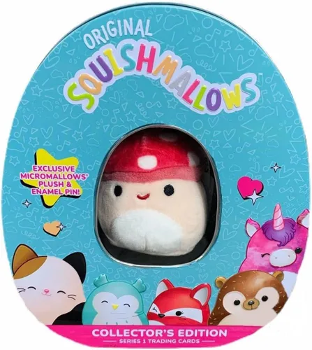 Miniatura 5 de Squishmallows Juego de lata oficial de Kellytoy Coleccionista con pin exclusivo de Micromallow y cajas comerciales, elige tu favorito