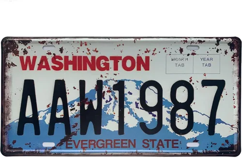 Miniatura 40 de Placa de matrícula de Wyoming de aluminio, placa decorativa de automóvil novedosa, placas de matrícula de 12"x6" para el frente del automóvil, placa