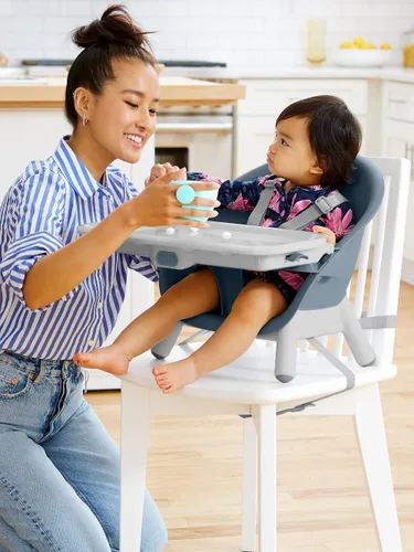 Miniatura 10 de Skip Hop Silla alta para bebés 4 en 1 convertible, EON, azul pizarra