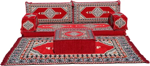 Miniatura 39 de arabicsofa Sofá de piso árabe Jalsa - Sofá tradicional hecho a mano para sala de estar