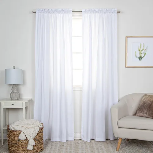 Miniatura 52 de Best Home Fashion Paneles de Cortinas Opacas Premium - Tratamiento de Ventana con Aislamiento Térmico Sólido Cortinas Opacas para Dormitorio