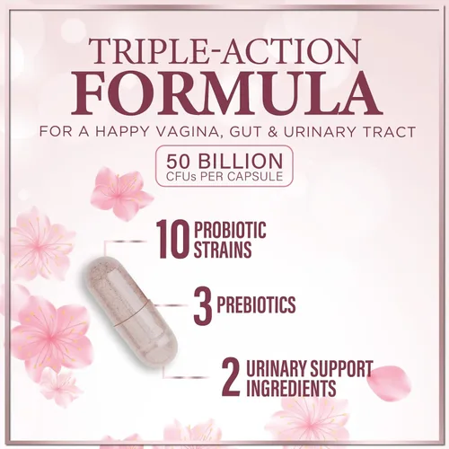Miniatura 3 de Probióticos vaginales para mujeres – Apoya suavemente la salud femenina, el equilibrio del pH, el olor saludable y la flora vaginal – 50 mil