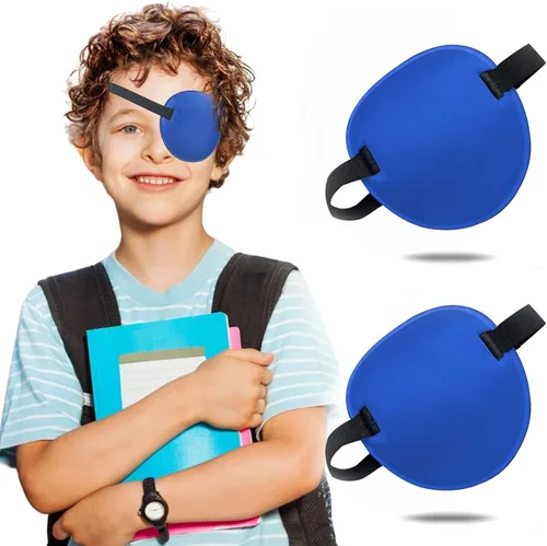 Miniatura 15 de 2 parches oculares ajustables para tratar la ambliopía u ojo vago, válidos para el ojo derecho o izquierdo, color negro