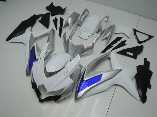 Miniatura 3 de Carenado de carrocería de plástico plateado blanco negro apto para Suzuki 2008 2009 2010 GSXR 600 750 inyección ABS nuevo Aftermarket Kit de marco