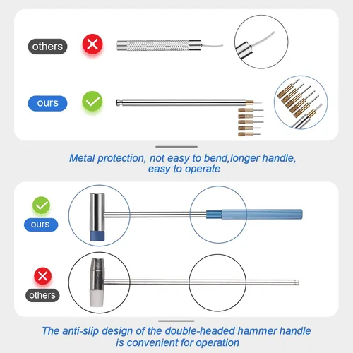 Miniatura 6 de JOREST Kit de herramientas para correa de reloj, kit de reparación para ajuste de correa de reloj, reemplazo y cambio de tamaño, con herramienta