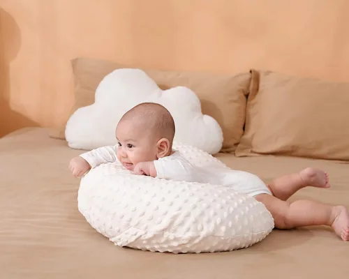 Miniatura 6 de Funda de almohada Aullar para almohada de lactancia y posicionador para lactancia materna and Bottle Feeding, Propping Baby, Tummy Time, Baby Beige