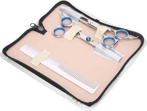 Miniatura 7 de Estuche grande para estilista para peluqueros, bolsa de cuero sintético para tijeras, soporte para tijeras de peluquería, herramientas de salón