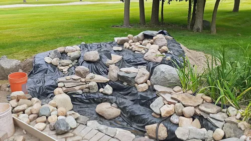 Miniatura 7 de Lifeguard - Revestimiento de estanque EPDM de 5 pies x 10 pies – Revestimiento de goma de 45 mil para estanques al aire libre, cascadas, acuaponía