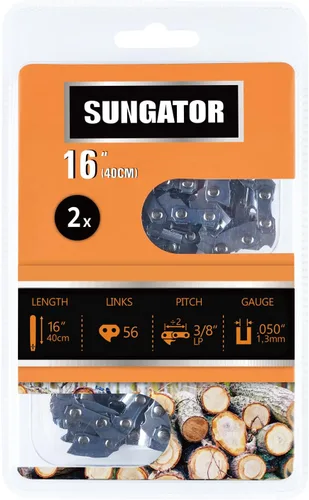 Miniatura 13 de SUNGATOR Paquete de 3 cadenas de motosierra de 8 pulgadas SG-S33, paso LP de 3/8 pulgadas, calibre 0.050 pulgadas, 33 eslabones de transmisión