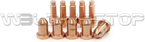 Miniatura 3 de WeldingStop 10 piezas de corte por plasma XT40 Antorcha Consumibles Electrodo 249926 Boquilla 40A 249928 Punta para Miller