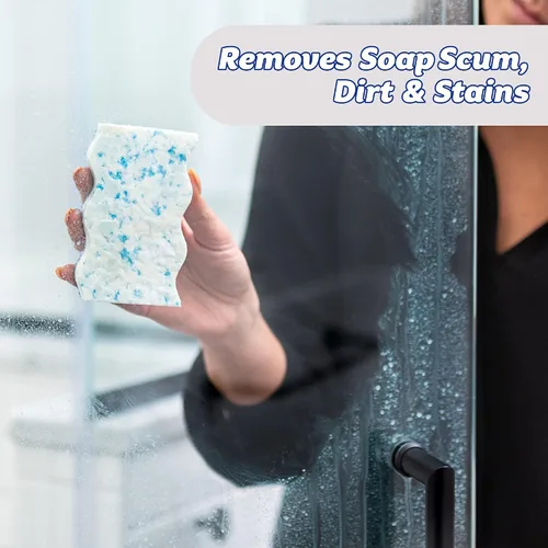 Miniatura 8 de Scrub Daddy Eraser Daddy 10x, esponja mágica para paredes pintadas, limpiador de zócalos, esponjas de melamina, almohadillas de limpieza de doble