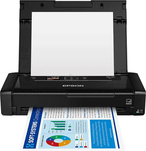 Miniatura 5 de Epson Workforce WF-110 Impresora móvil inalámbrica a color, blanca, pequeña, negra