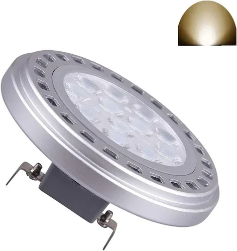 QLEE Luz reflector LED Ar111 G53 Base Spotlight 15w 30 grados luz natural día 4000k AC DC 12v retrofit Track Lights 1500lm reemplazo 120w halógeno