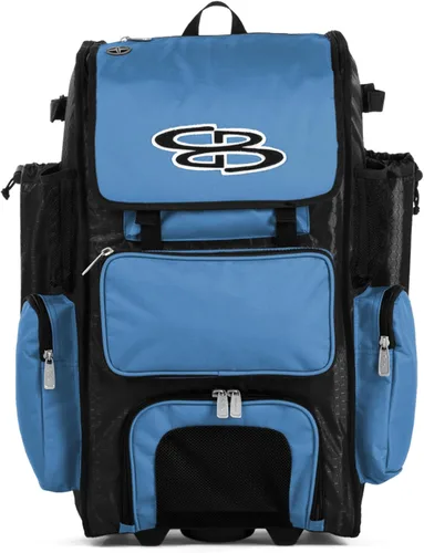 Miniatura 26 de Boombah Rolling Superpack - Bolsa para equipo de béisbol/sóftbol, varios colores, mango telescópico y capacidad para 4 murciélagos, versión
