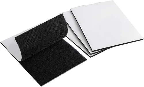 Miniatura 15 de Melsan - Cinta adhesiva cuadrada de velcro, cierre adhesivo para interiores y exteriores en lugar de agujeros y tornillos, tiras de montaje Blanco