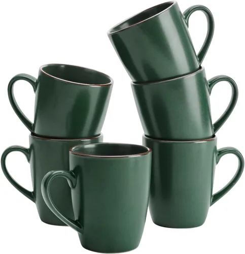 Miniatura 12 de famiware Venus - Tazas de café para 4, juego de tazas de 12 onzas, taza para beber con asa para café, té, cacao, leche, carbón