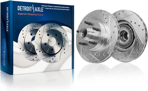 Miniatura 16 de Detroit Axle - Rotores de freno delanteros para Lexus GS350 GS430 GS450h GS460 IS200t IS250 IS300 IS350 Reemplazo de rotores de freno perforados