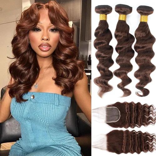 Miniatura 19 de Cabello Brasileño Ondulado Degradado de 2 Tonos 3 Paquetes Cabello Humano Virgen Remy Brasileño Paquetes de Tejido de Cabello Ondulado 100% Sin