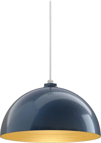 Miniatura 13 de Steel Lighting Co. Brentwood - Lámpara colgante Montada en el techo Domo redondo de 14 pulgadas Estilo moderno contemporáneo de granja