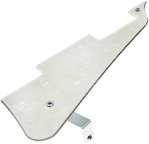 Miniatura 13 de KAISH Golpeador de guitarra Abalone Pearl LP con soporte de acero inoxidable negro y tornillos de montaje de acero para USA Les Paul