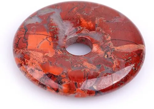 Miniatura 9 de JOE FOREMAN Anillo de cuarzo amatista natural de 1.181 in con colgante de donas circulares para hacer joyas, 1 unidad, Piedra