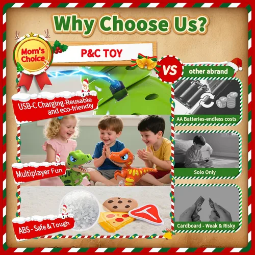 Miniatura 4 de P&C Juguetes de dinosaurio con control remoto para niños Robot recargable Velociraptor con pulverización, efectos de sonido, baile, Dino RC