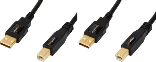 Miniatura 9 de Amazon Basics - Cable USB-A a USB-B 2.0 para impresora o disco duro externo, conectores chapados en oro, 16 pies, negro