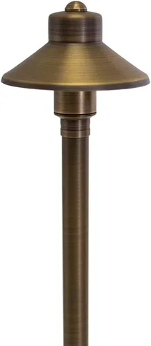 Miniatura 6 de VOLT Sombrero plano 12V latón mini luz de camino (pantalla de 5 pulgadas, 15 pulgadas de alto)