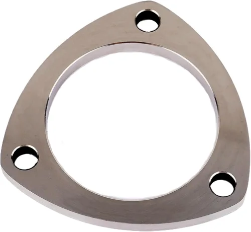 Miniatura 5 de Rwraps Brida y junta de escape de 3 pernos de 2.5 pulgadas, brida de escape de acero inoxidable con pernos y tuercas de brida