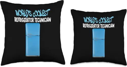 Miniatura 3 de CharlIan Minds - Cool Fridge Solutions World Coolest Tech Clean Your Refrigerator Day Throw Pillow, 16x16, Multicolor