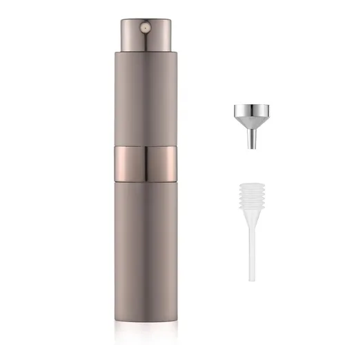 Miniatura 23 de LISAPACK Botella de spray de perfume de 8 ml con atomizador para viajes, dispensador de colonia recargable vacío, rociador portátil (Negro mate)