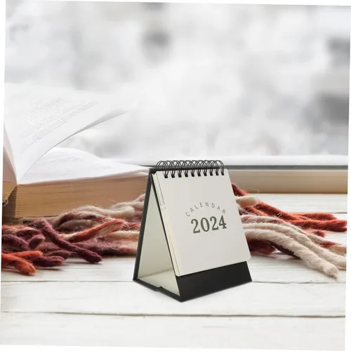Miniatura 9 de TEHAUX Cuaderno de notas 2024, bloc de notas, decoración de escritorio, calendario pequeño, suministros para el hogar, uso diario, calendario