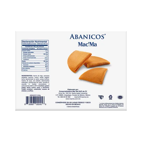 Miniatura 2 de Mac'Ma Galletas Abanico Caja de 8.64 OZ