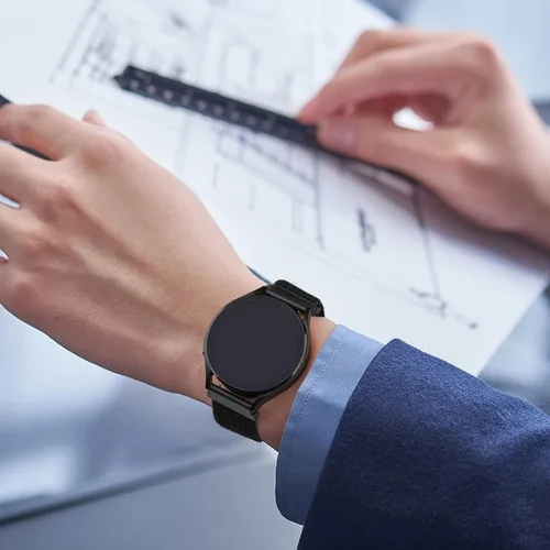 Miniatura 5 de Correa de nailon compatible con Garmin Venu 3S / Venu 4 1.614 in / Venu 2S / Vivoactive 4S / Vivomove 3S Correa de reloj ajustable de nailon suave