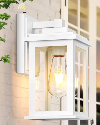 Miniatura 14 de VIANIS Luz negra grande con sensor de movimiento para exteriores de 15 pulgadas, aplique de iluminación exterior, iluminación exterior del atardecer