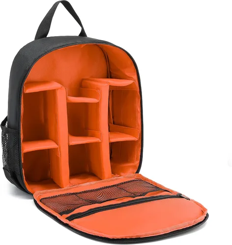 Miniatura 6 de Cámara digital DSLR impermeable Sling Mochila Bolsa de hombro para senderismo unisex Viajar (verde)