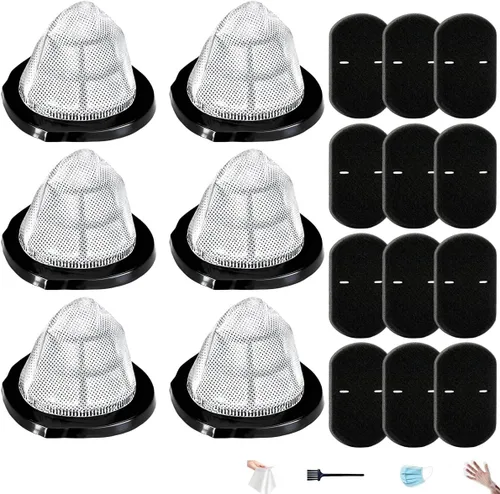 Miniatura 10 de Paquete de 2 filtros de vacío 2030 y 4 filtros de espuma con cepillo, compatibles con modelos de vacío 3 en 1 Bissell 2030, 20303, 20306, 20307