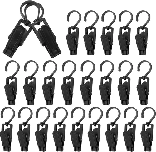 Miniatura 9 de Ganchos giratorios de plástico para colgar, ganchos giratorios súper fuertes, ganchos para ropa, clips de ropa, perchas de armario para el hogar