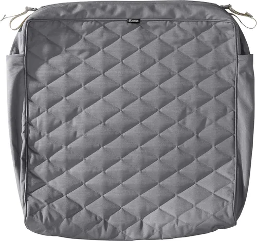 Miniatura 16 de Classic Accessories Montlake FadeSafe FadeSafe - Funda de cojín acolchada para patio, resistente al agua, 21 x 19 x 3 pulgadas, manzanilla