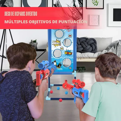 Miniatura 6 de YEEBAY - Juguete de disparos para niños de 6, 7, 8, 9 o 10 años en adelante, 2 pistolas de aire y objetivo de disparo y 24 bolas de espuma, regalo