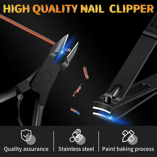 Miniatura 3 de Juego de manicura 16 en 1, kit profesional de pedicura de acero inoxidable, juego de cortaúñas para uñas de los pies, kit de aseo masculino, kit
