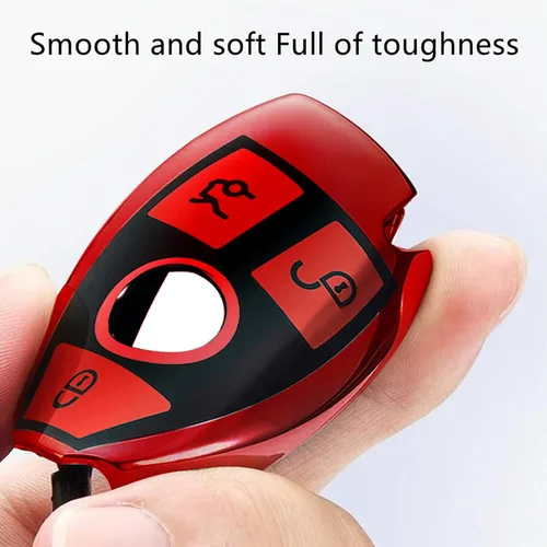 Miniatura 3 de Creativity Adecuado para la cubierta de llave de Mercedes Benz. Hermoso estuche de llave de TPU compatible con CLS CLK AMG ML C CL E S SL SLK G GLC